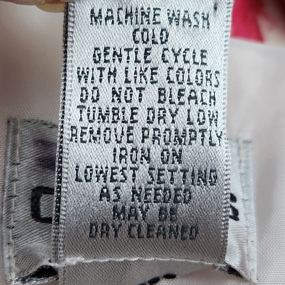 Chico's White Pink Floral Button Up Blazer Jacket Women's Size Large - Picture 9 of 10